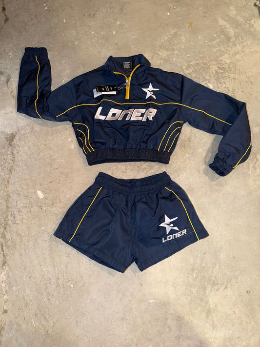 LoNer Women's Winbreaker Short Set