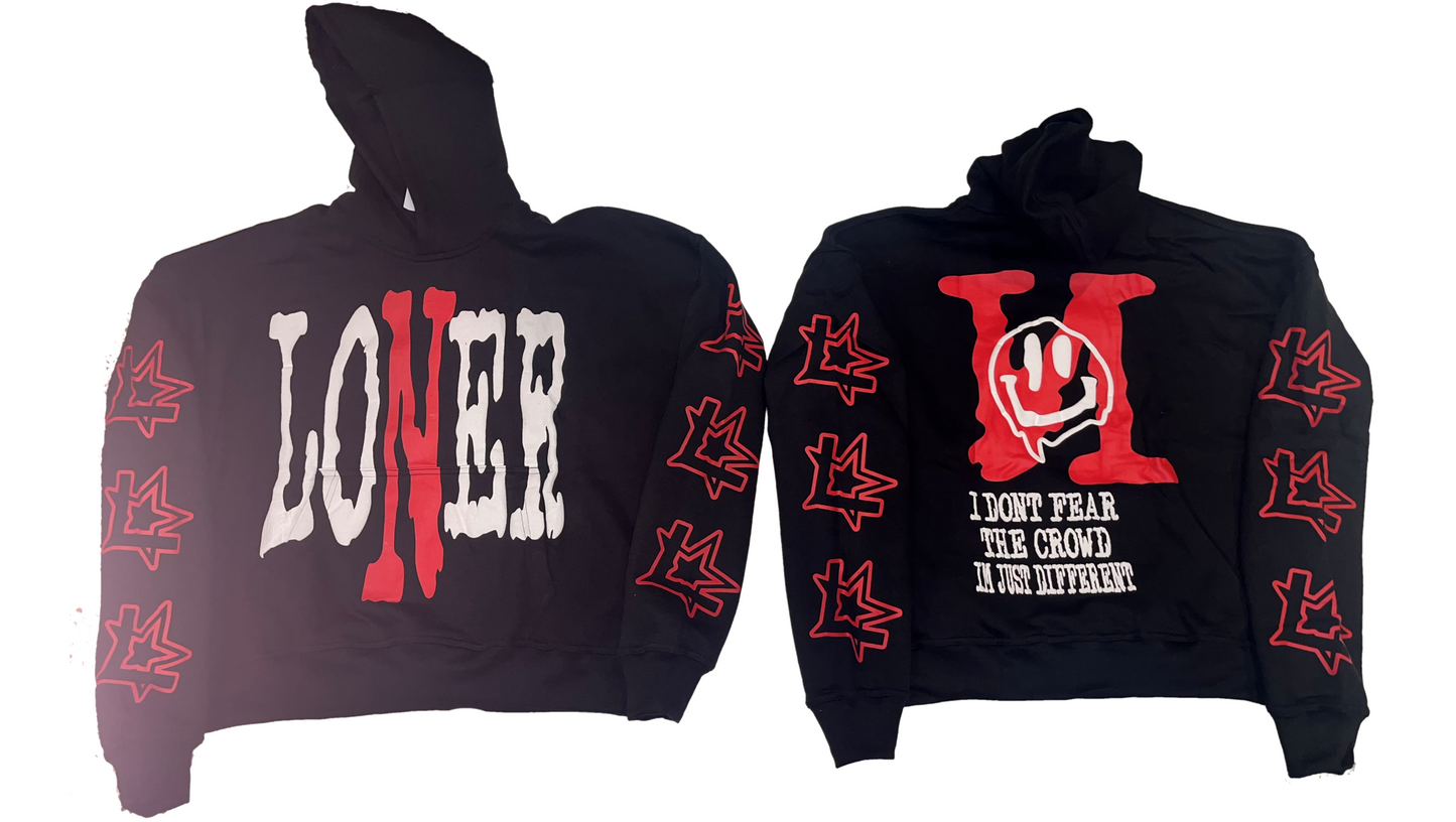 Black LoNer "I Don't Fear the Crowd" Hoodie