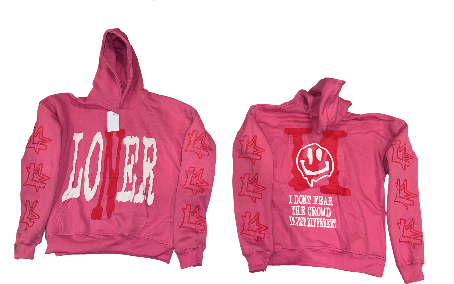 Pink LoNer "I Don't Fear the Crowd" Hoodie